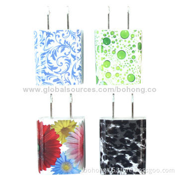 Double USB Design Travel Chargers, 5V/1,500mAh, Two USB Charging Port, Can do Your PWN Design